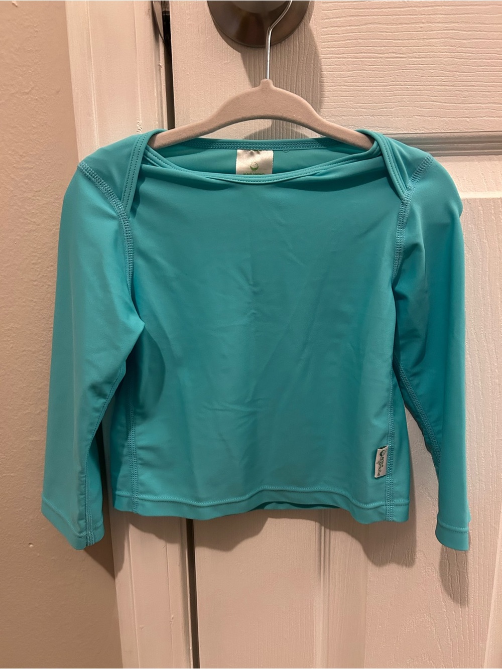 Kids Long Sleeve Swim Shirt - Turquoise